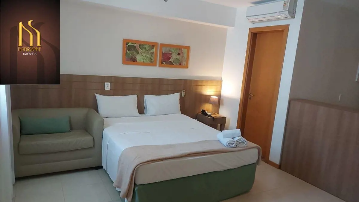 FLAT HOTEL SAINT MORITZ COM GELADEIRA- 01 ambiente suite, 32M2, 15º andar, ar co...