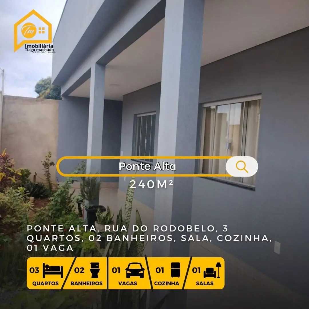 Descubra esta charmosa casa condominial na Rua RODOBELO I, no bairro Ponte Alta,...