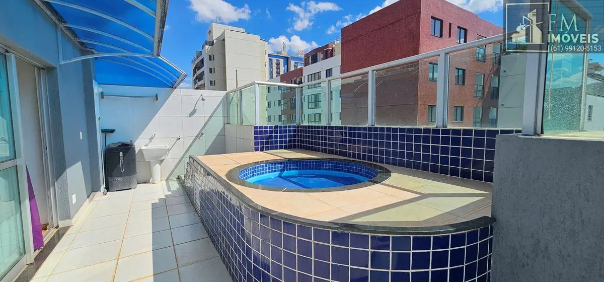 Águas Claras Sul COBERTURA - Residêncial Solarium Del Fiori, cobertura Duplex 18...