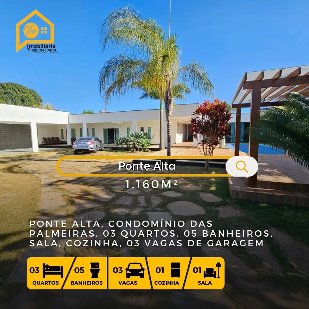 Casa no Condomínio das Palmeiras- Casa com 3 quartos, sendo duas suítes, sala, c...