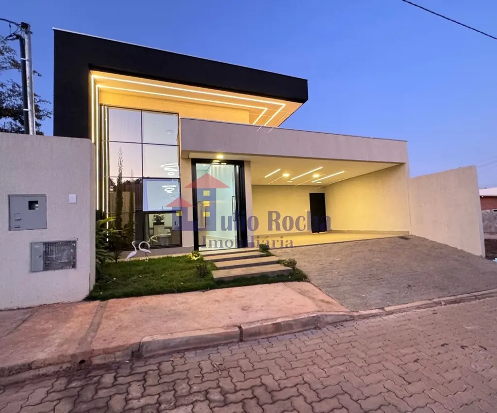 JULIO ROCHA IMOBILIÁRIA VENDE!MARAVILHOSA CASA NOVA, ALTO PADRÃO, PROJETO ARQUIT...