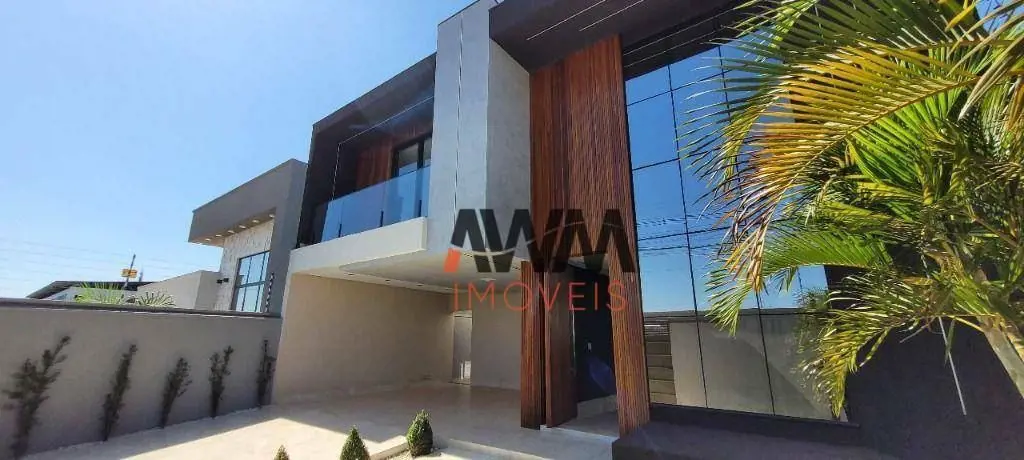 CÓDIGO SO 0331Lindo sobrado novo, com piso em porcelanato polido 120x84, 5 suíte...