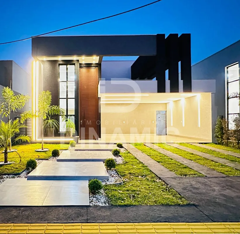 (ID 1) Casa no Condomínio Terras Alphas Residencial 1, Senador Canedo. - Fachada...
