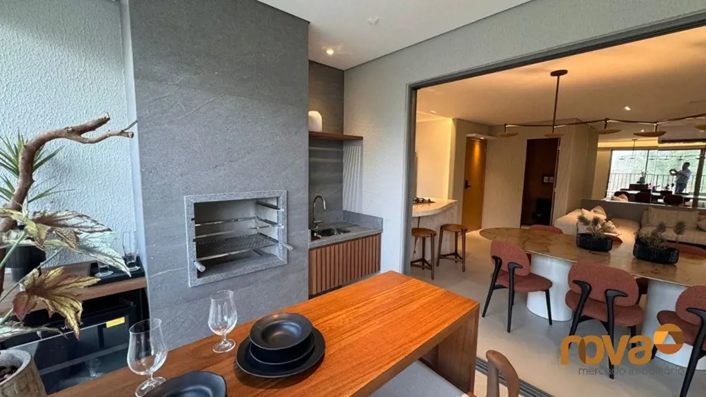 Apartamento 3 quartos sendo 3 suítes no Setor Serrinha, varanda com churrasqueir...