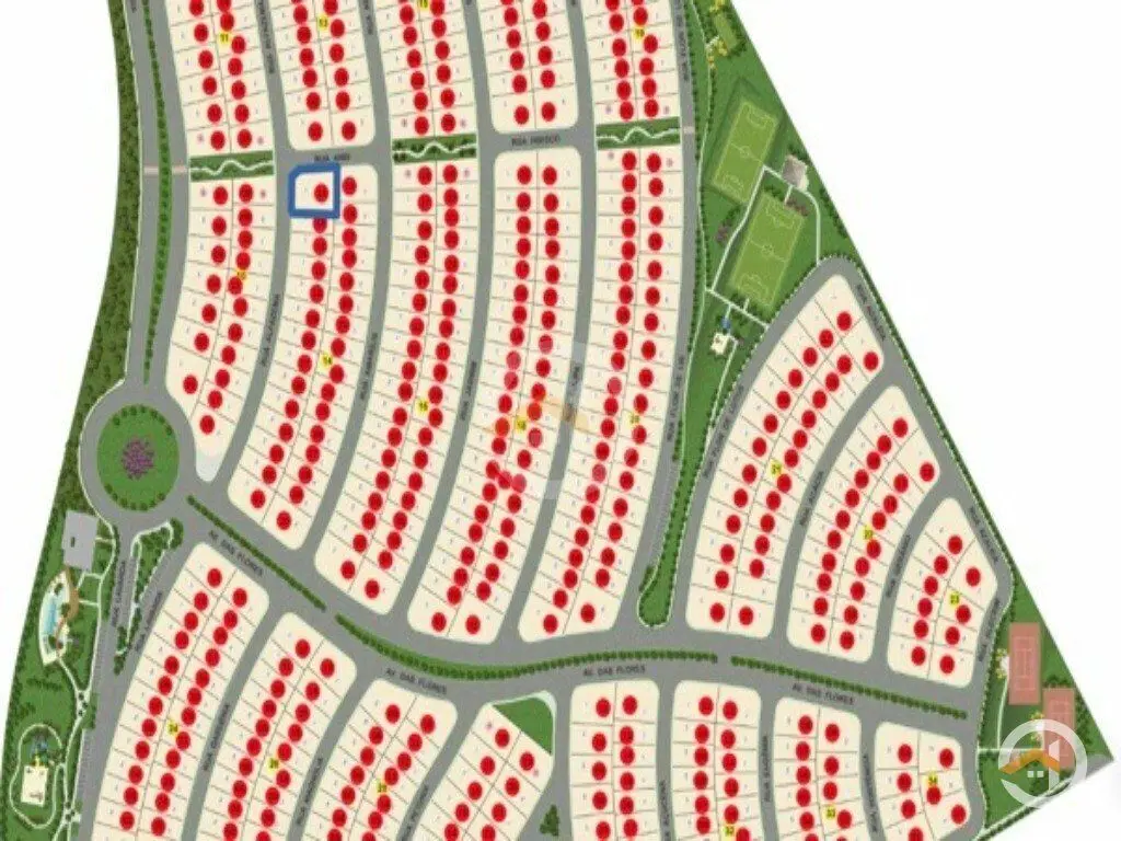 Lote de esquina com 449,73m² no Jardins CapriSão 11,42m de frente e 25,00m de la...