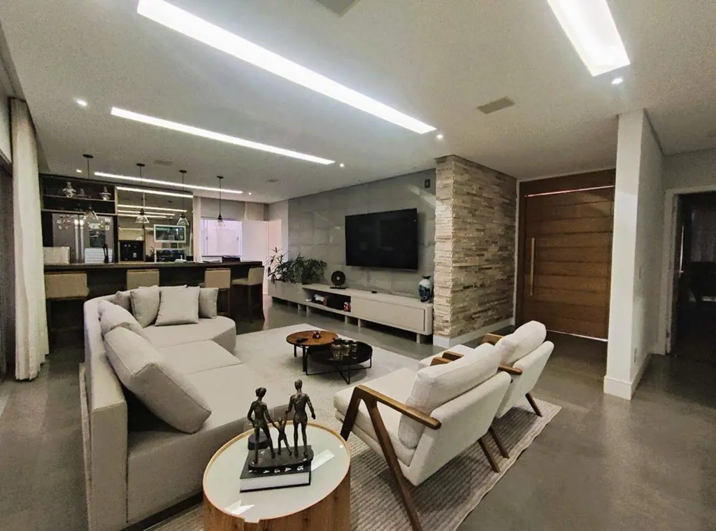 Descubra o auge do design minimalista e do conforto nesta casa moderna e arrojad...