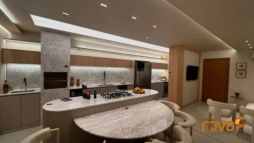 Apartamento 2 quartos com 1 suíte no Setor Bueno, nascente, varanda gourmet com ...