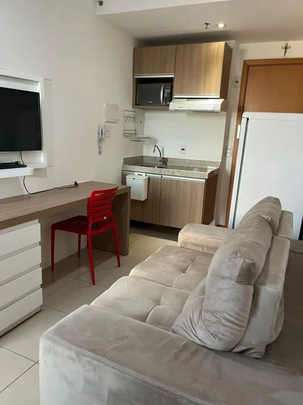 Invest Flat aluga apartamento no 4º andar com área privativa de 27m² no Condomín...