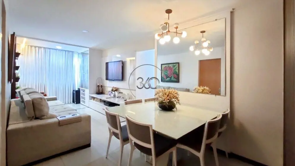 Lindo apartamento de 03 quartos com 101m², com reforma de alto padrãoSala para 0...