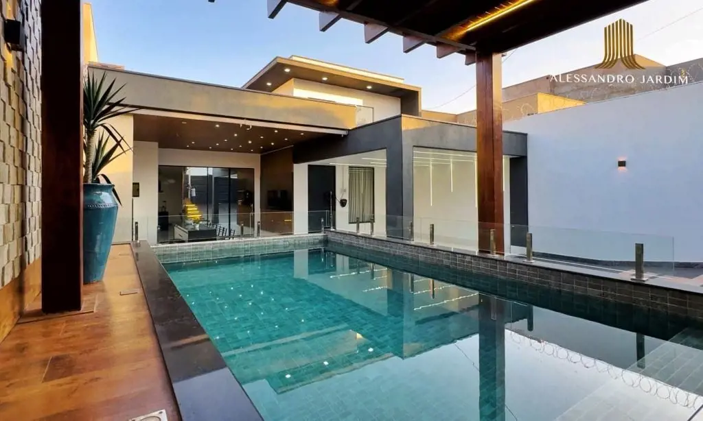 :: Casa térrea c/ piscina, sauna e varanda gourmet - Taguaparque, escriturada. 4...