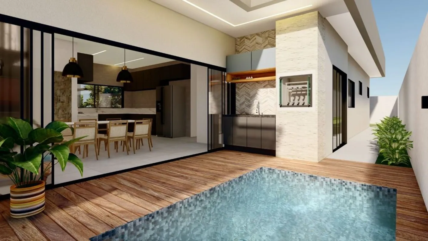 - Casa 3 suíte, sendo uma master com closet- Cozinha integrada com sala e copa- ...