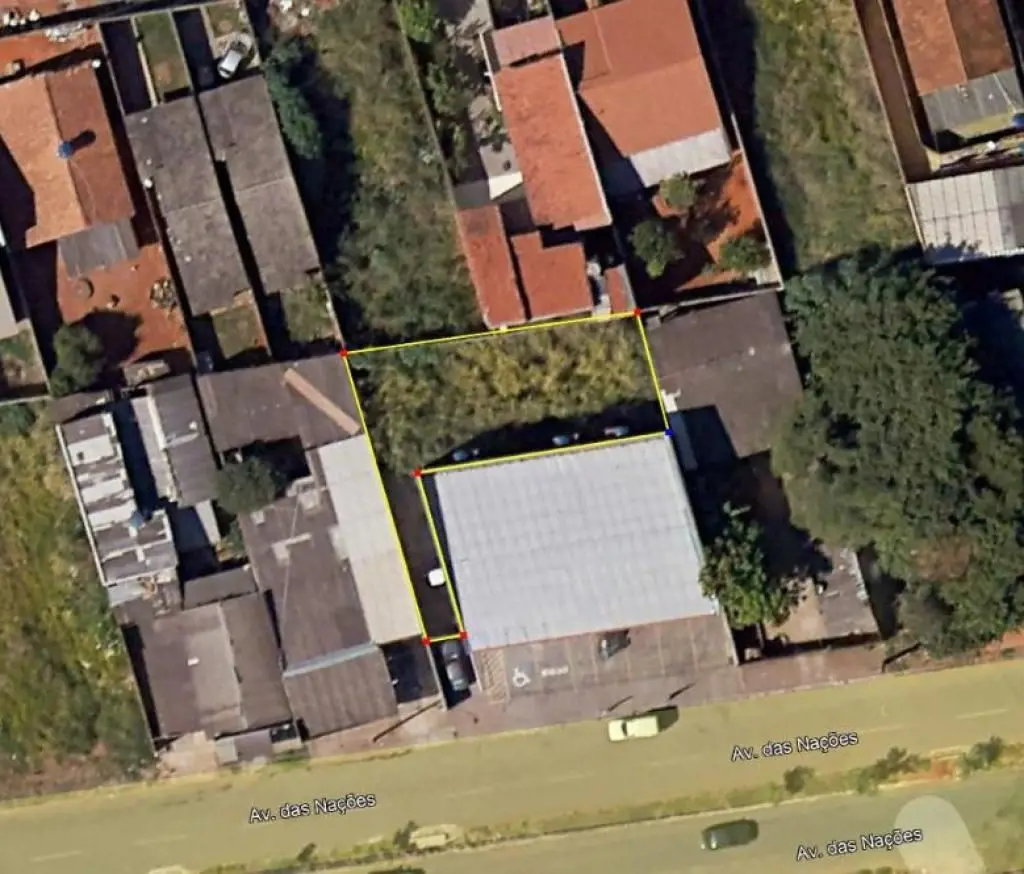 Lote com acesso lateral, medidas aproximadas 23,97 X 10,30 e acesso com 3,09 X 1...