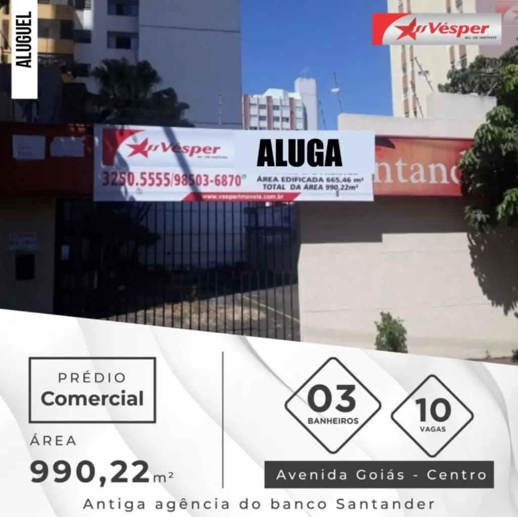 Prédio comercial com amplo pé direito e grandes vãos, possui loja, sobreloja, ba...