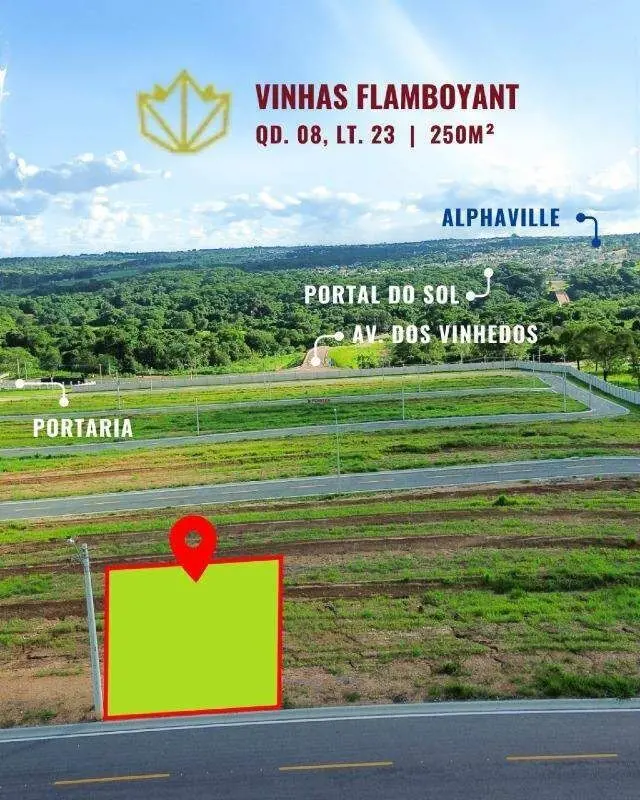 Lote Residencial Vinhas FlamboyantQuadra 08 Lote 23 e Quadra 10 Lote 13Lote a ve...