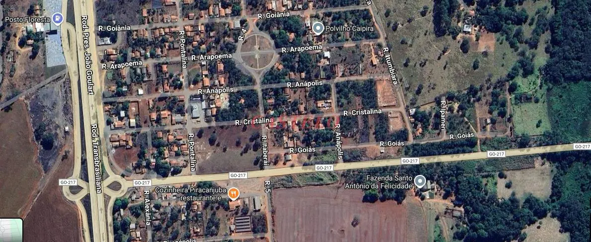 Área com 9.000m²Quadra fechada com 24 lotes, frente para GO-217, no loteamento D...