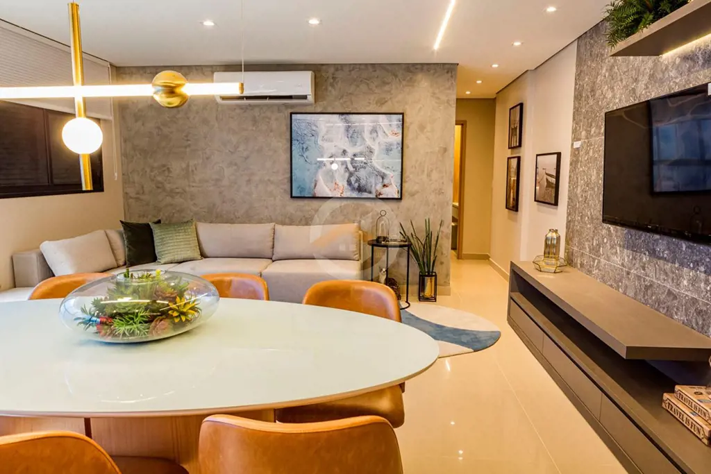 Apartamento de 76,7 m2 com 2 suites plenas1 vaga de garagemAndar mediano-altolav...