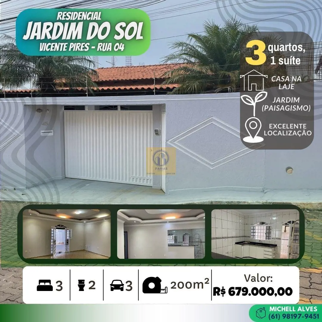  IMOBILIÁRIA FARIAS IMÓVEIS VENDE:*** CASA EM CONDOMÍNIO FECHADO ***CONDOMÍNIO J...