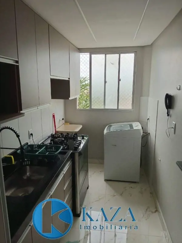 Apartamento de dois quartos com suíte, bem dividido e seguro, no condomínio Bell...