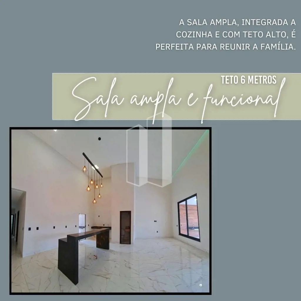 Garagem para 4 carros, sala 3 ambientes, lavabo, 3 quartos (1 suite), sistema de...