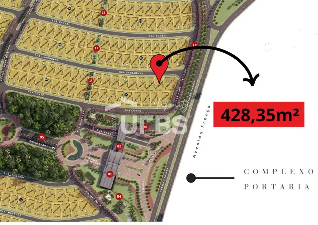 COD U-0020389 - Terreno disponivel no Jardins FrançaLote quitado Tamanho 428,35m...