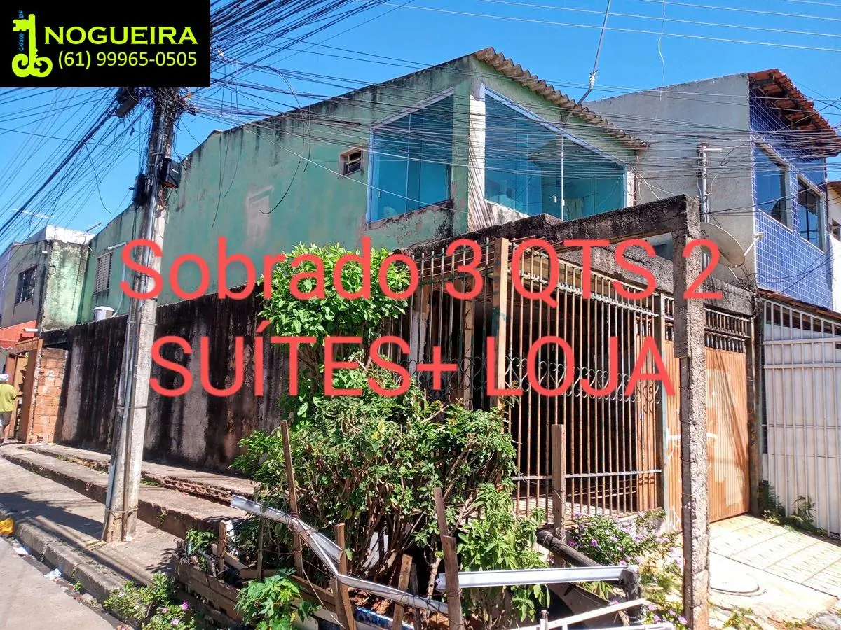 VENDO EXCELENTE SOBRADO DE ESQUINACOM TRÊS QUARTOS SENDO DUAS SUÍTESSALA, COZINH...