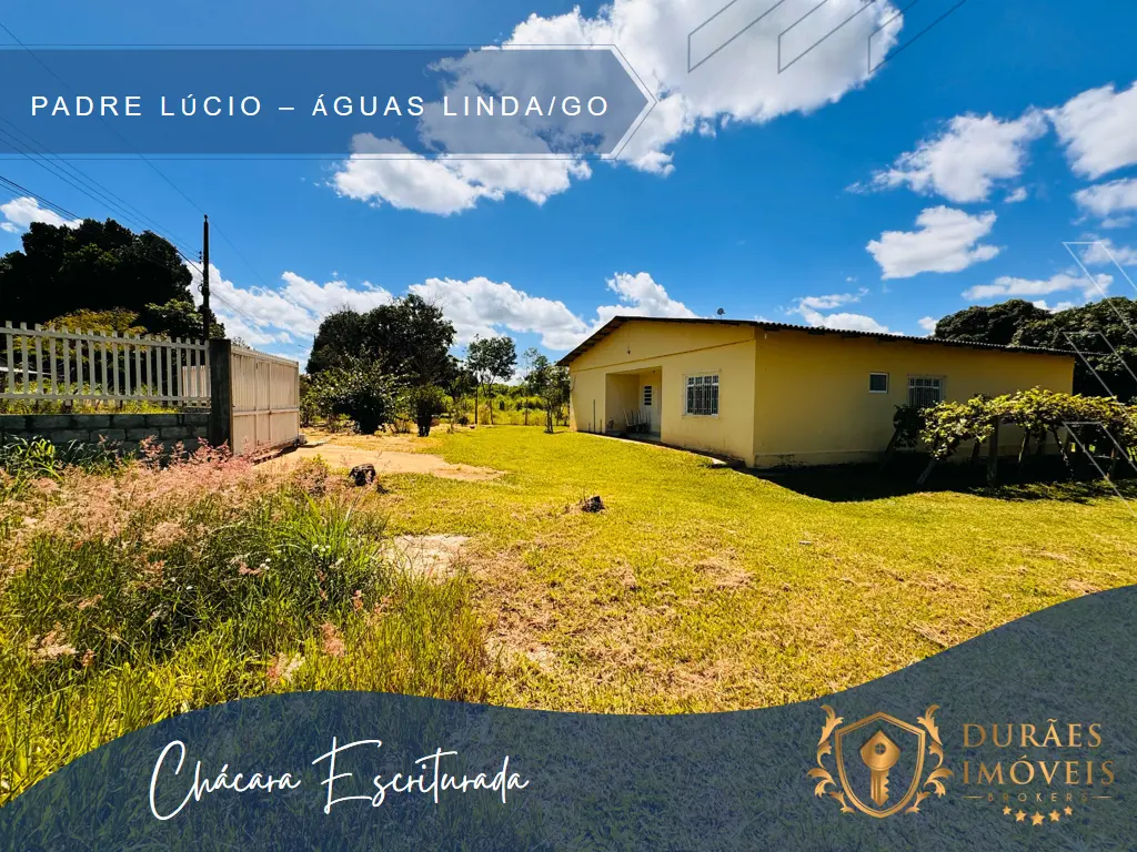 DUAS CHÁCARAS CONTÍGUAS DE 5.000M² CADA – PADRE LÚCIO / ÁGUAS LINDAS – ESCRITURA...