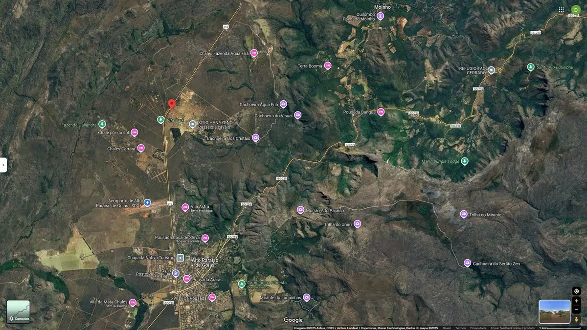 Área 4.2735 hectares Altitude 1.378 mts, com 90.00 mts de margem da GO 118 ou BR...
