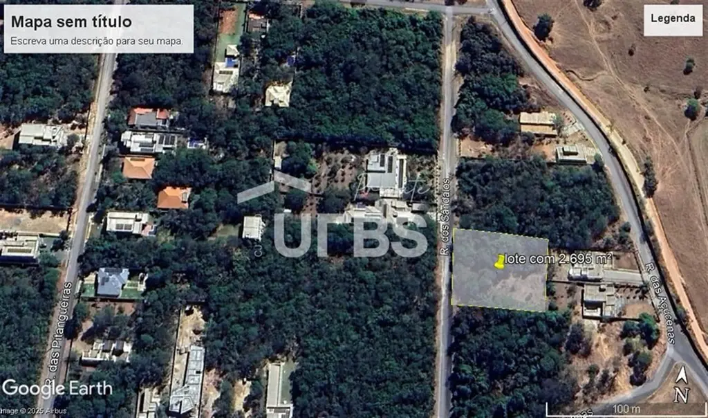 COD U-0024376 - Terreno com 2.695 m² de área, localizado no condomínio Mansões M...