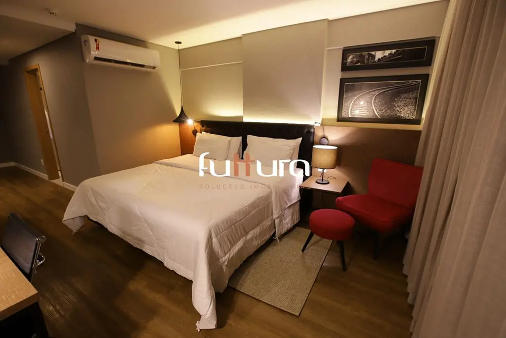 Flat a venda 1 SUÍTE; -OP3 Ar-Condicionado Frigobar Móveis planejados Cama de ca...