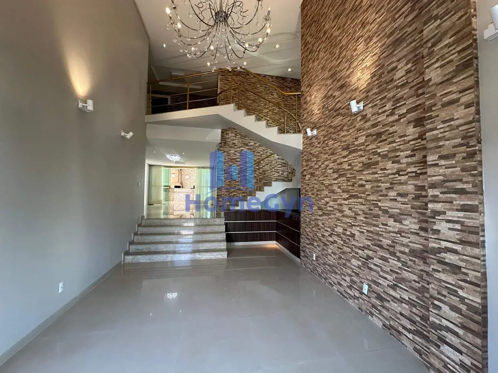 Maravilhoso Sobrado no Alphaville Goiás Térreo: sala de estar, sala de jantar, s...