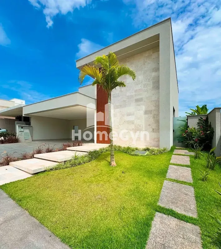 Terreno 548m²Construção 416m² Fachada moderna com iluminação. Pé direito duplo d...