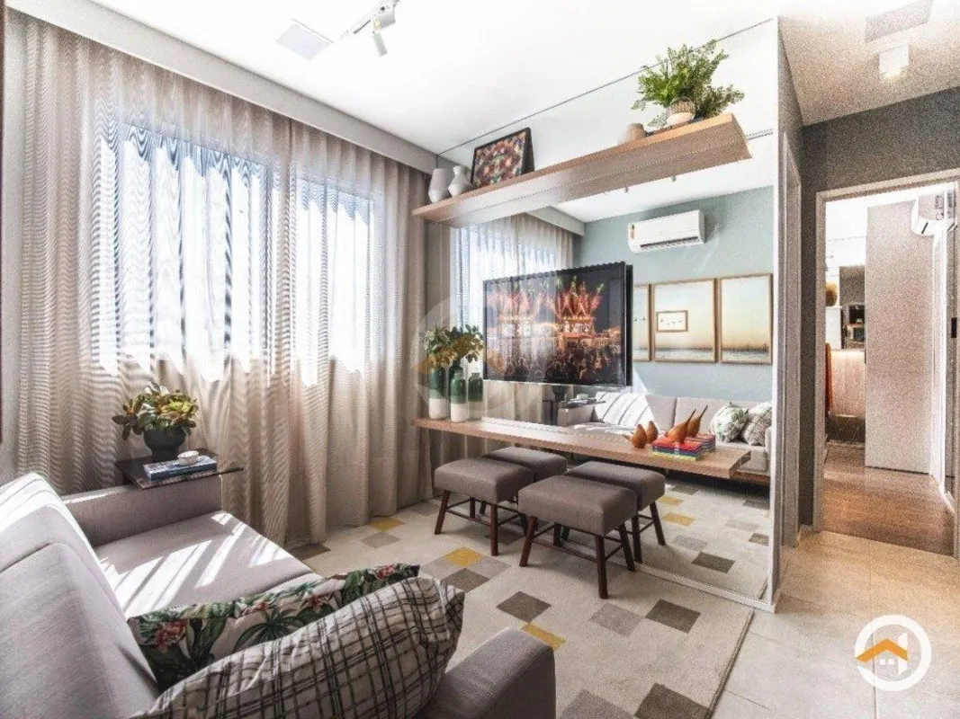 Apartamento de 2 quartos com suíte Setor Eldorado de 51 m2. Entra no plano minha...