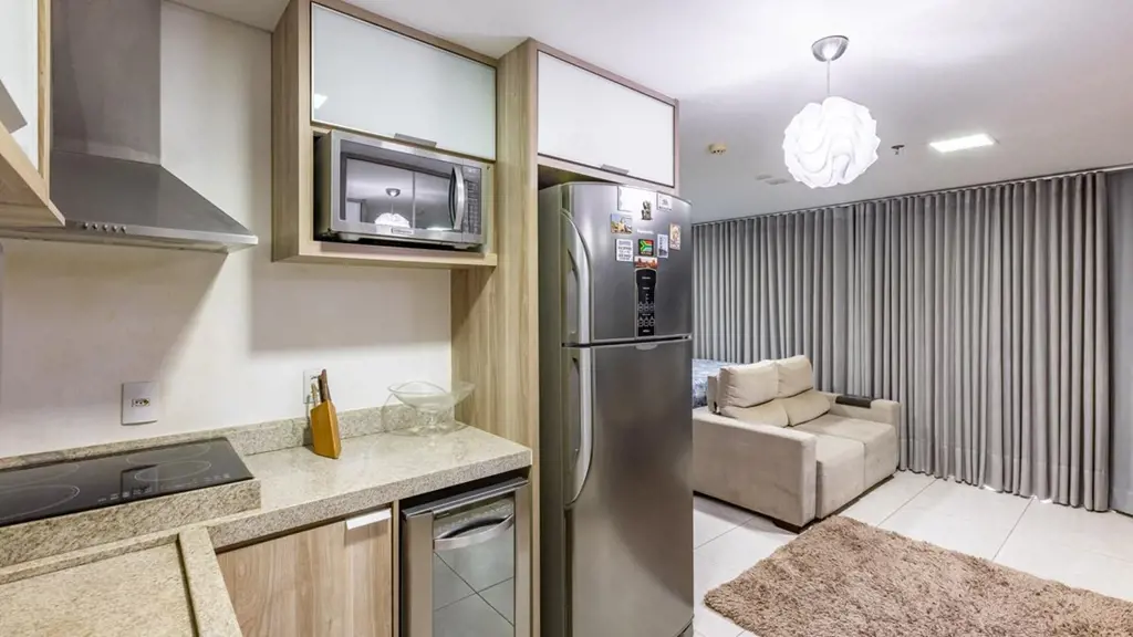 Flat mobiliado e decorado no Brookfield Towers, Jardim GoiásConheça com exclusiv...