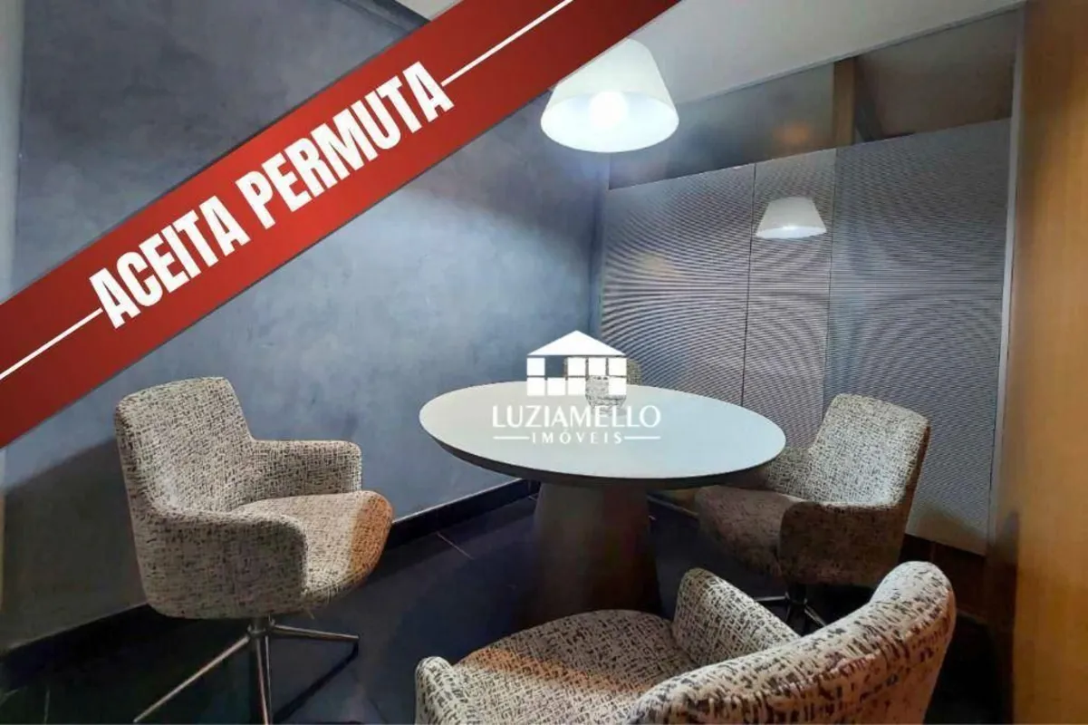 Sala Comercial Mobiliada em 4 Ambientes Edifício Capital Center, SIGSe você busc...