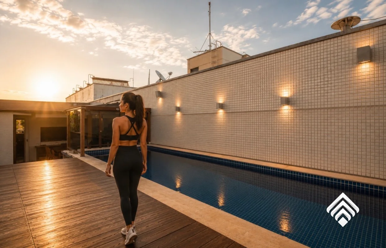 SANTIAGO IMOBILIÁRIA ALUGA COBERTURA DE LUXO NO SQN 109 ASA NORTEApresentamos um...
