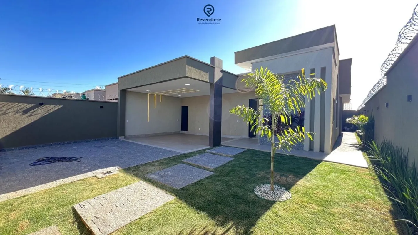 "Uma casa térrea de alto padrão, novinha, no Residencial Alice Barbosa, com tudo...