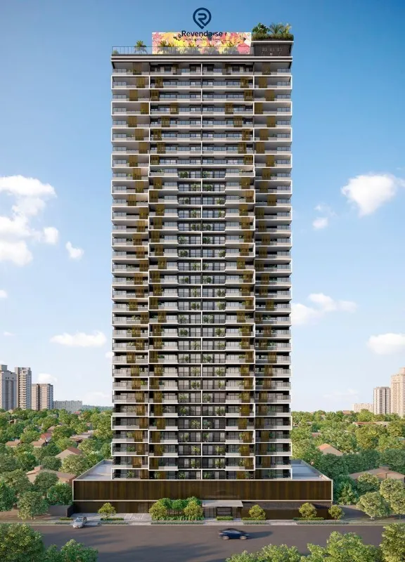 Apartamento Opus Gyro Ricardo ParanhosSala de estar/jantarCozinhaQuarto com suít...