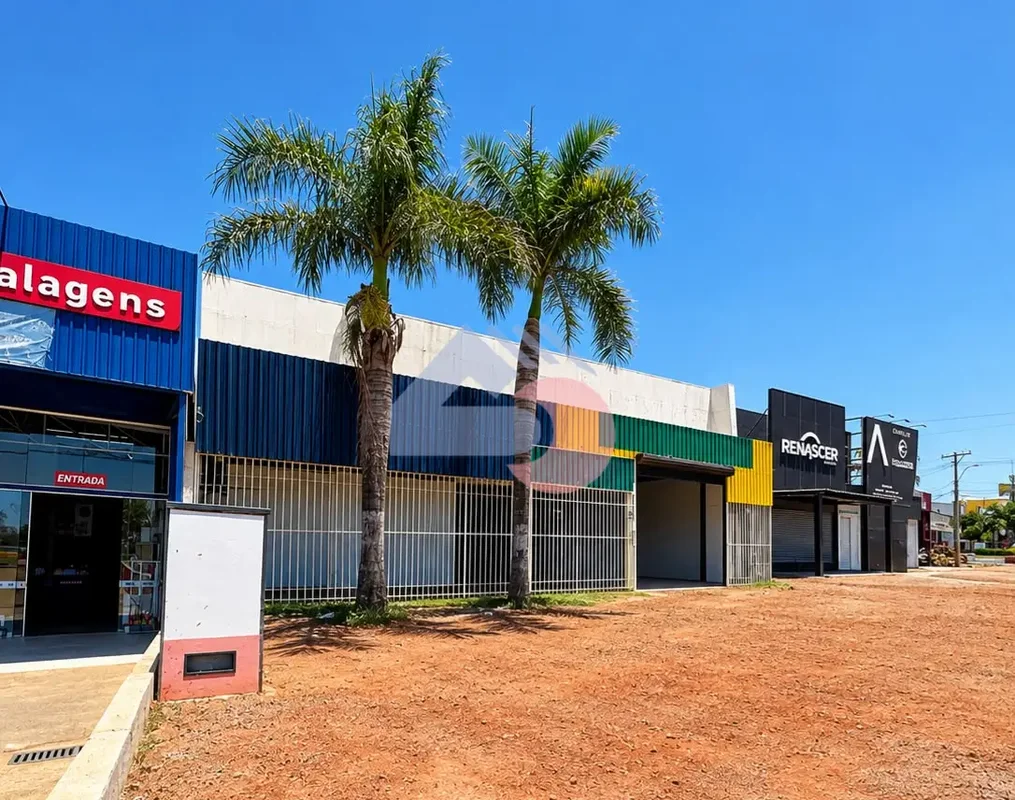 GALPÃO COM MEZANINO/ESCRITÓRIO EM VICENTE PIRES - PORTAS AUTOMATIZADAS - EM FREN...