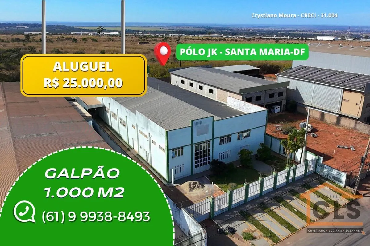 GALPÃO PARA LOCAÇÃO - POLO JK, SANTA MARIA-DFGalpão em reforma, pronto para uso ...