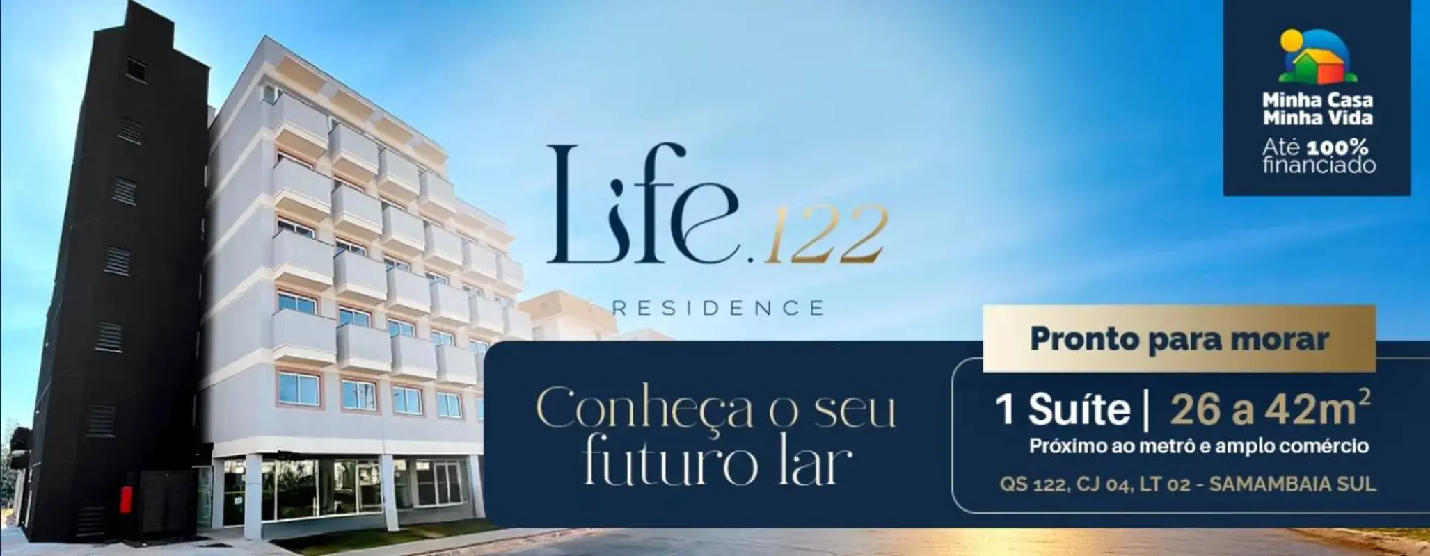 PRONTO PARA MORAR!! 24 APARTAMENTOS DE 1 QUARTO COM 1 SUITE, SALA/COZINHA E VARA...