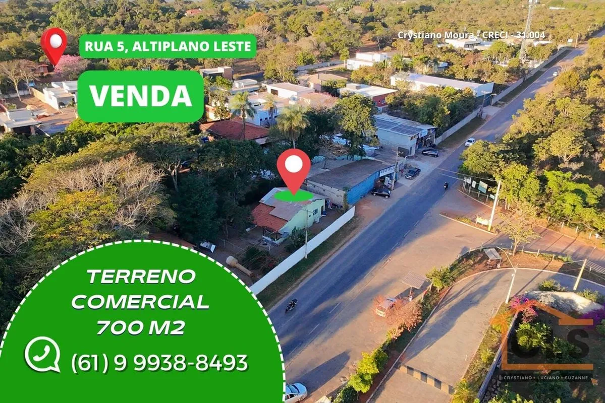 Excelente terreno de 700 m² localizado na via principal do Altiplano Leste, próx...