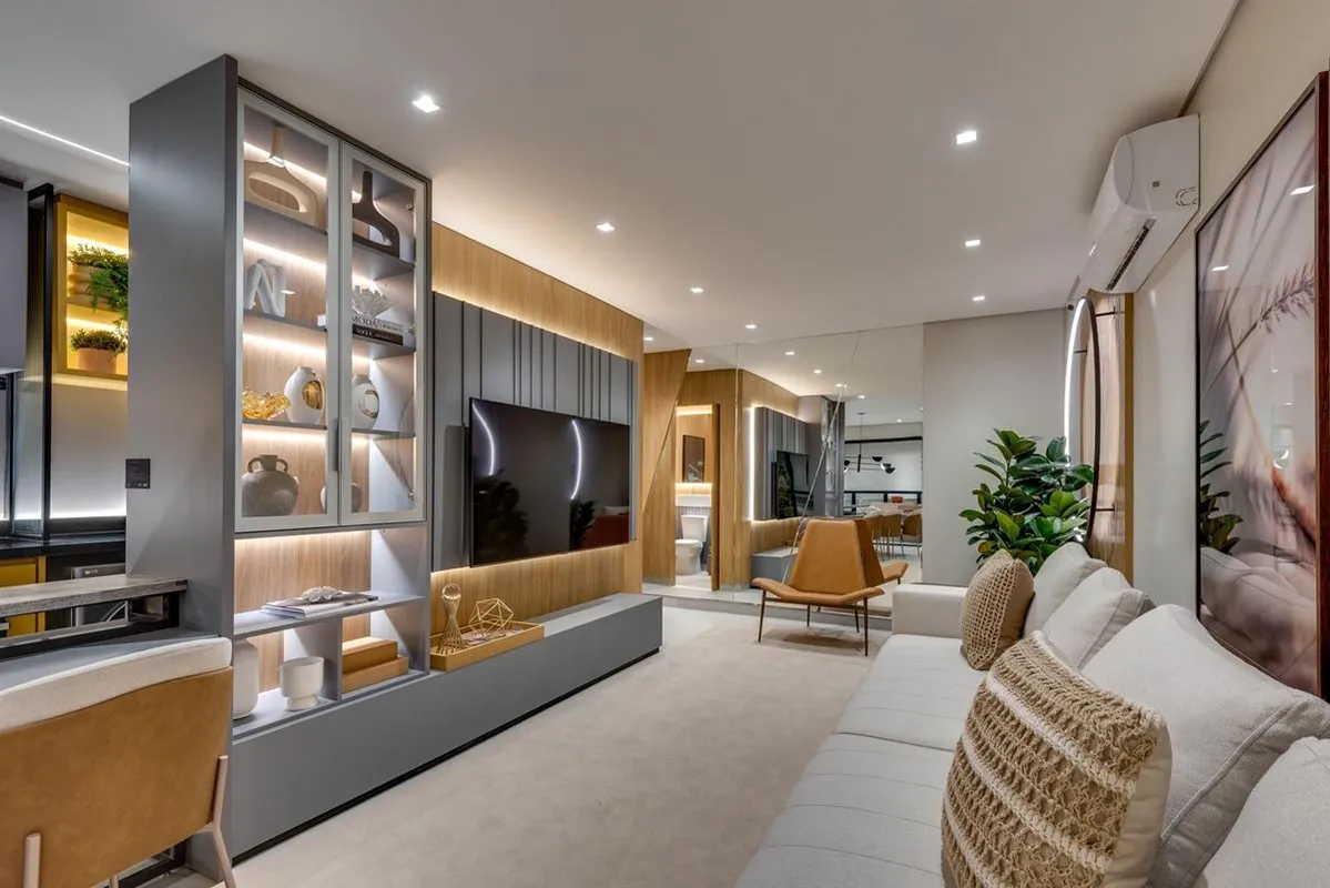 Este apartamento de 119 m² no Casa Neo Varandas Marista é o equilíbrio perfeito ...