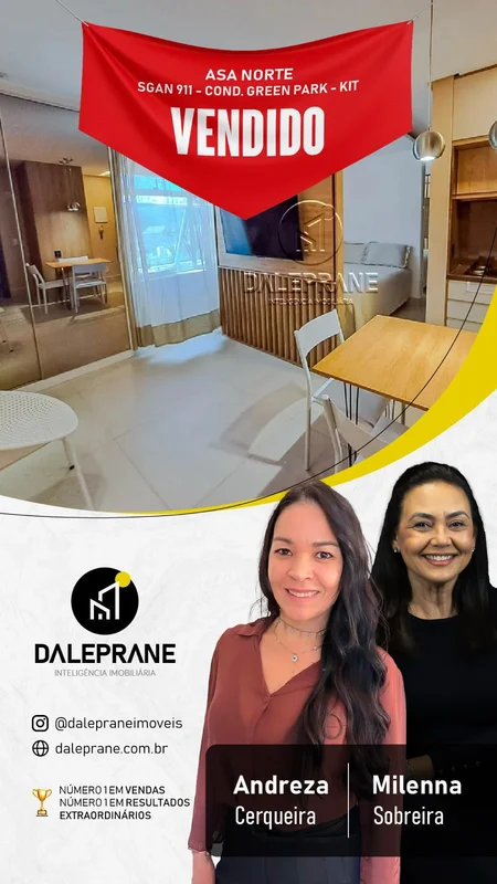 DALEPRANE INTELIGÊNCIA IMOBILIÁRIA VENDE COM EXCLUSIVIDADE: KITNET GREEN PARK SE...