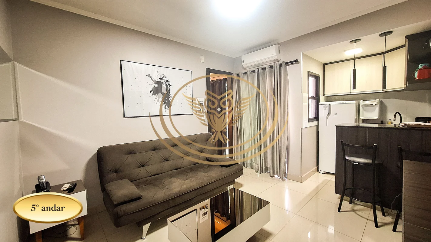 Apê: suíte com ar condicionado e TV, enxoval de cama e banho, varanda, internet,...