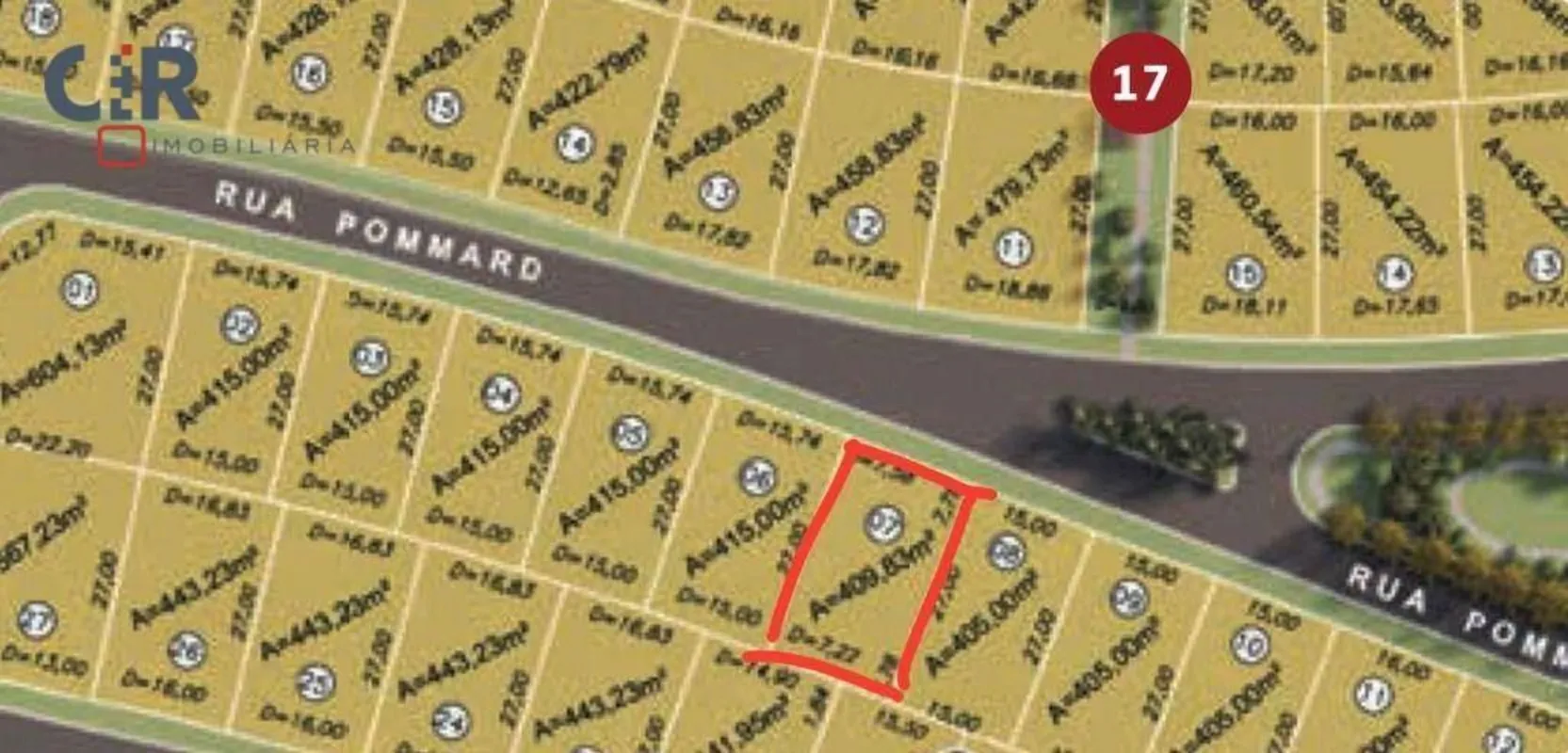 Lote à venda no Jardins França Goiânia | 409 m²Seja dono de um endereço exclusiv...