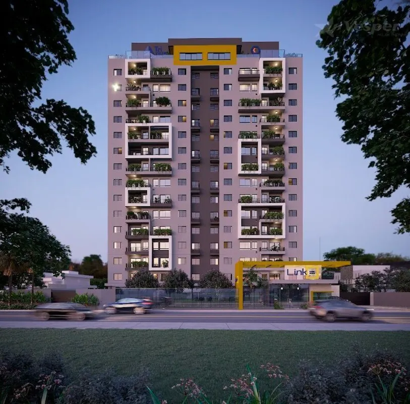 Residencial Link Clube House - Apartamento 2/4 s/ 1 suíte com 55,26 m² no Jardim...