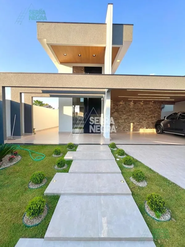 Casa moderna - 4 suites - área de lazer - condomínio fechado em localização priv...