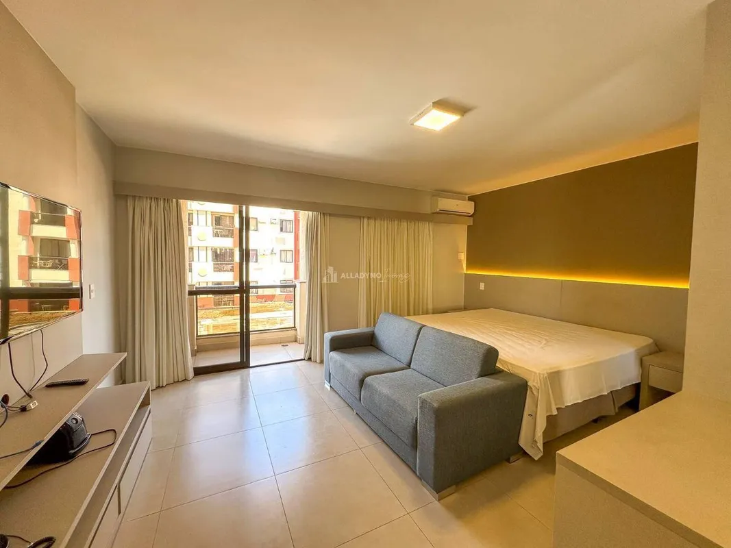 Apartamento mobiliado para locação no Lake Side, localizado no Setor de Hotéis e...