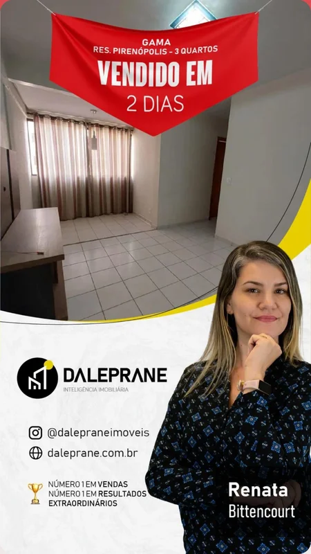DALEPRANE INTELIGÊNCIA IMOBILIÁRIA VENDE:Maravilhoso apartamento de 3 quartos co...
