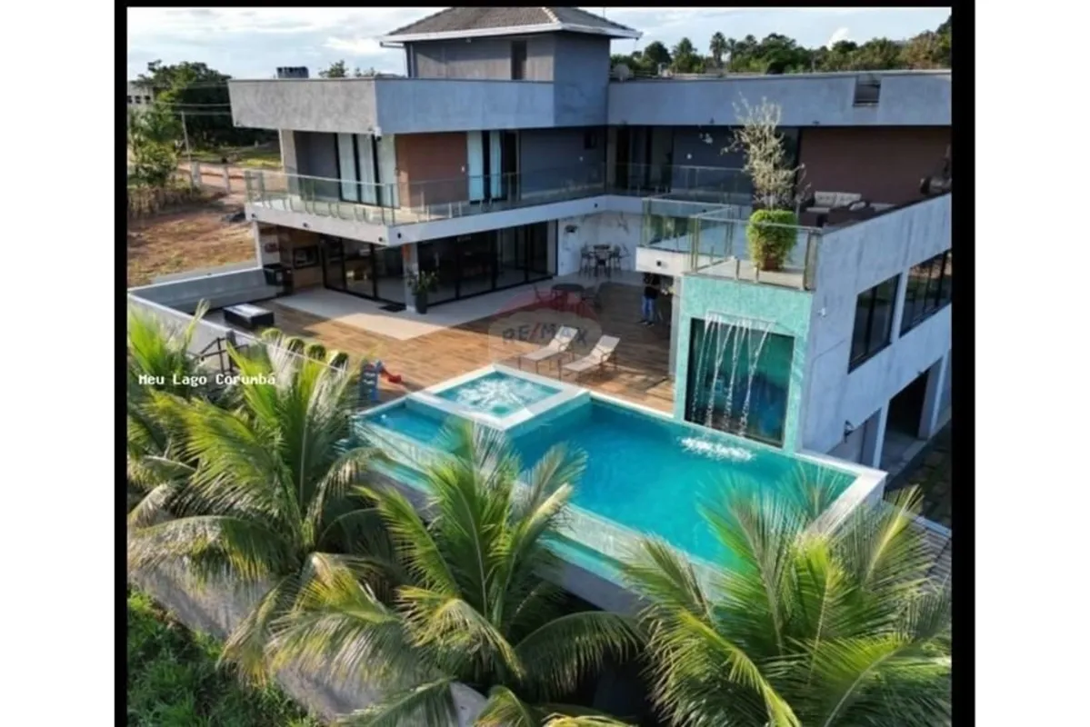 Casa de Alto Padrão Beira Lago Condomínio Villas Bougainville | Corumbá IV Alexâ...